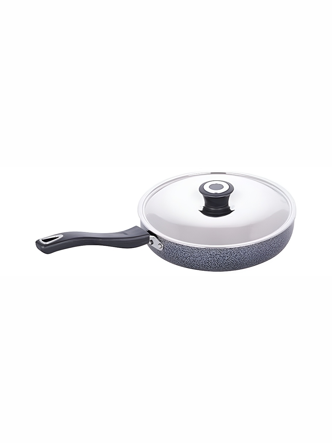 

RBGIIT Black Aluminium Dishwasher and Microwave Safe Kadhai or Wok