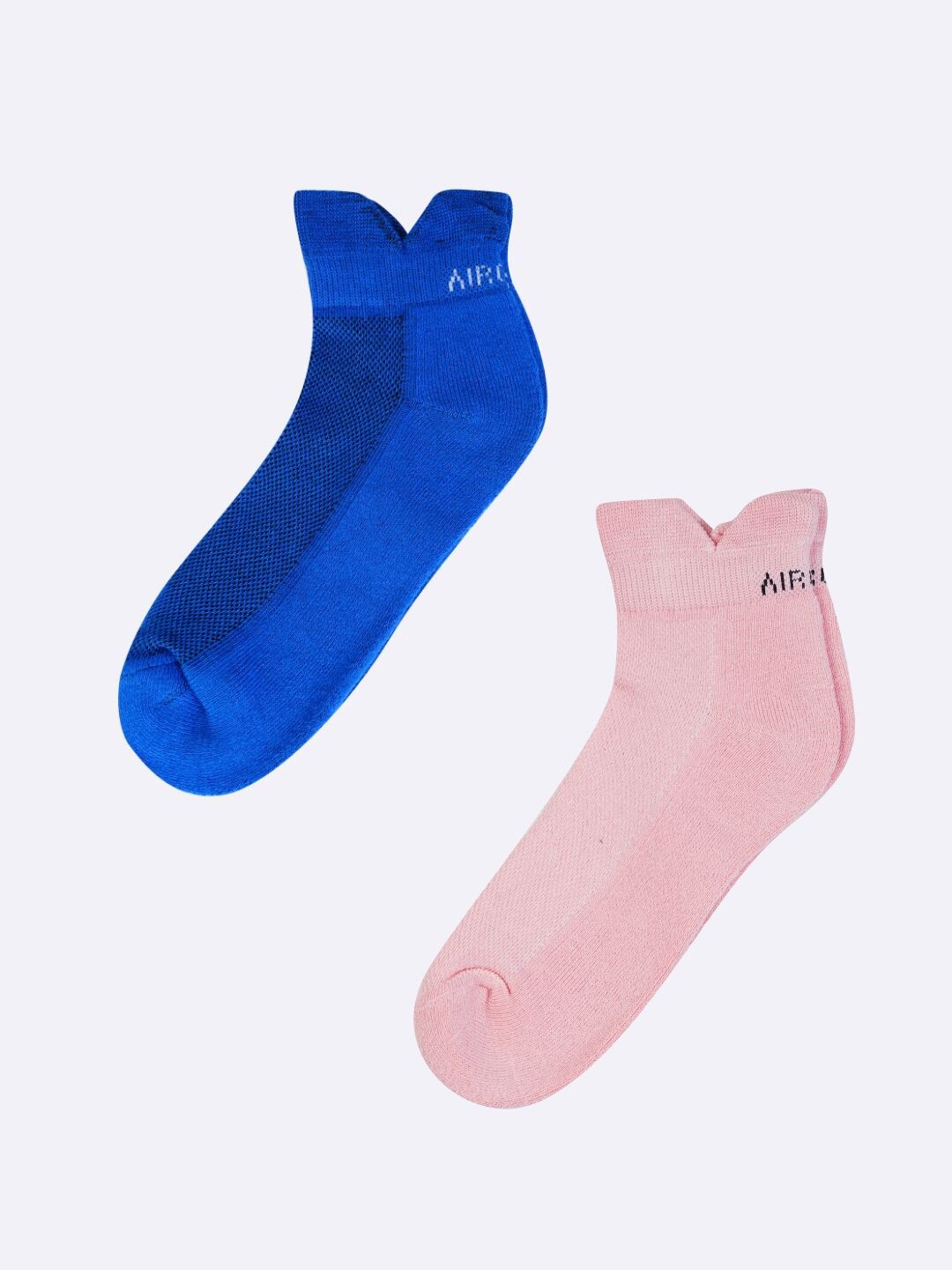 

AIR GARB Pack Of 2 Ankle Length Sneaker Socks, Blue