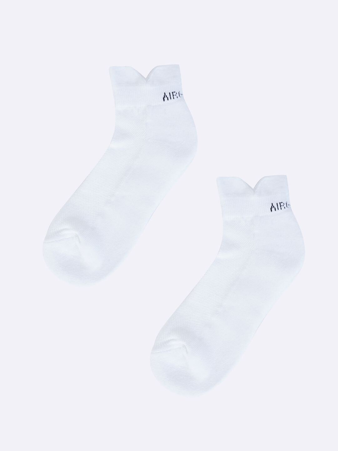 

AIR GARB Pack Of 2 Ankle Length Breathable Socks, White