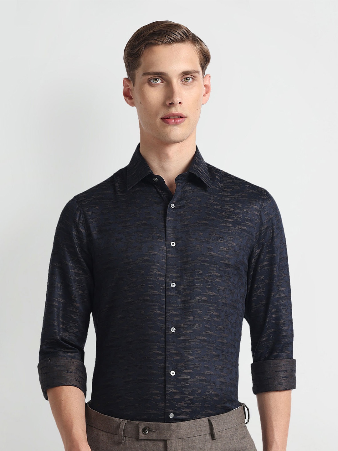 

Arrow Abstract Printed Pure Cotton 1851 Formal Shirt, Blue