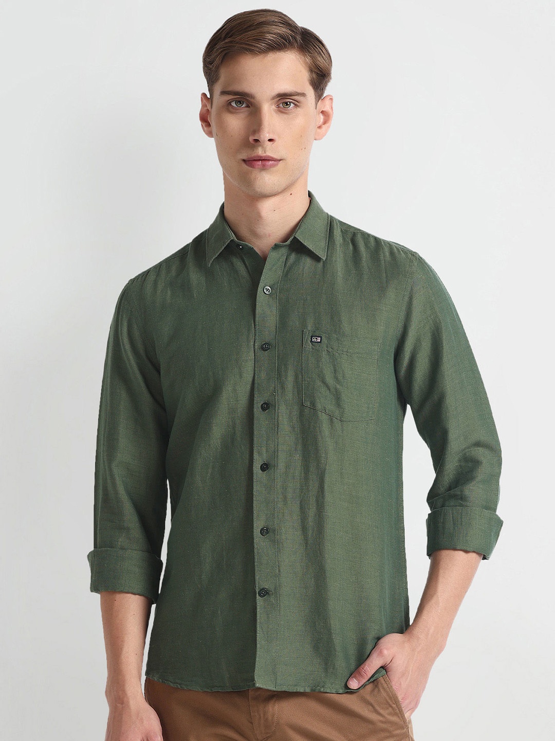 

Arrow Sport Slim Fit Casual Shirt, Green