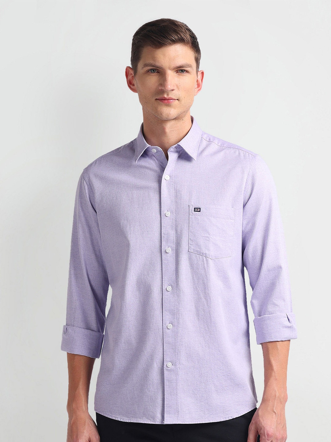 

Arrow Sport Slim Fit Pure Cotton Casual Shirt, Purple