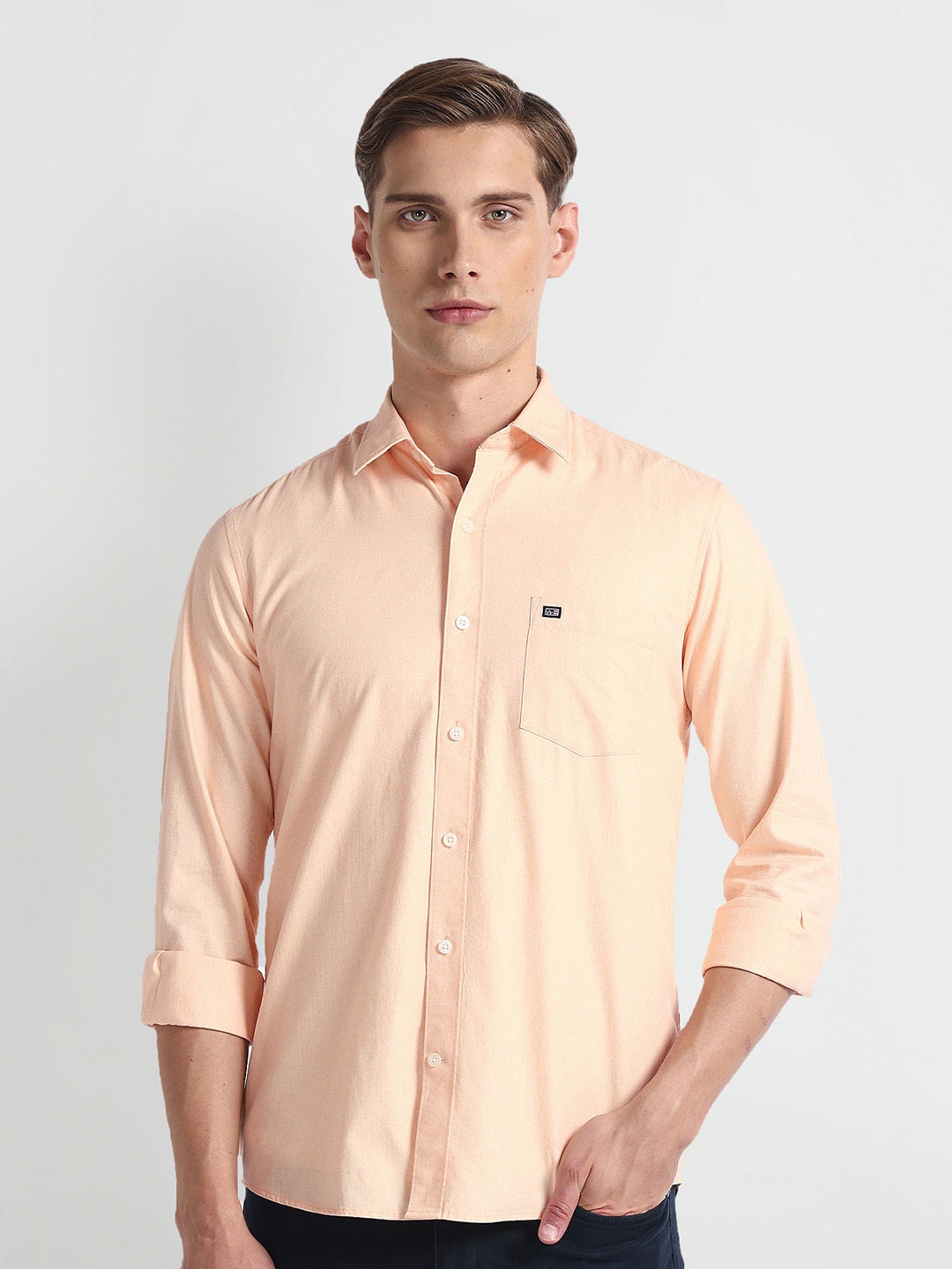 

Arrow Sport Slim Fit Pure Cotton Casual Shirt, Orange