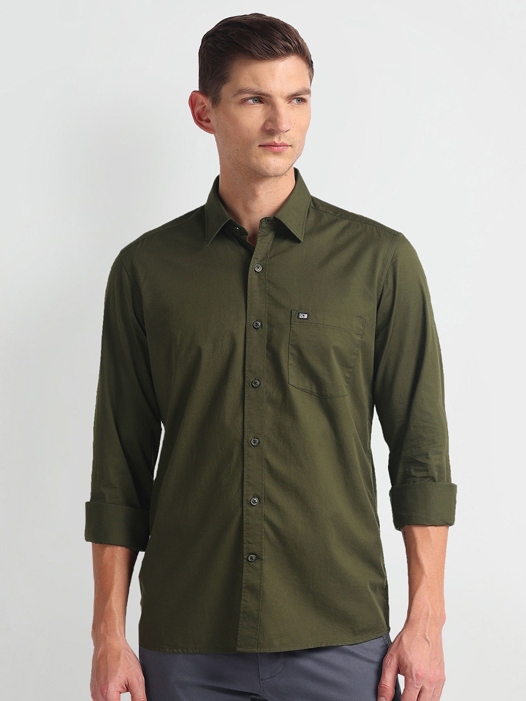 

Arrow Sport Slim Fit Twill Pure Cotton Casual Shirt, Blue