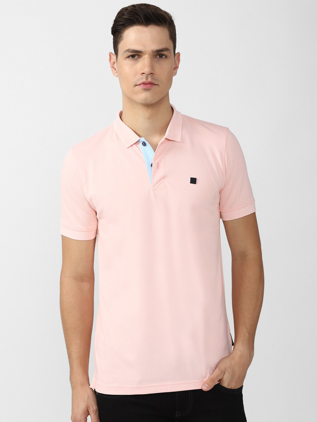 

Van Heusen Sport Polo Collar Short Sleeves Casual T-shirt, Peach