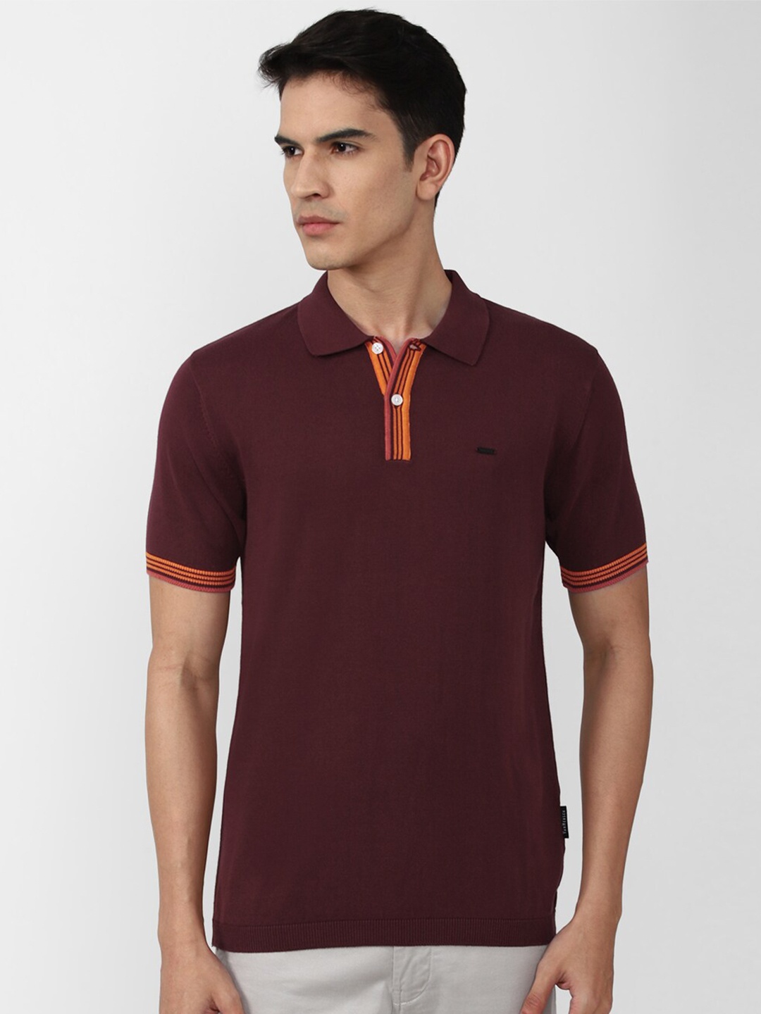 

Van Heusen Sport Polo Collar Pure Cotton T-shirt, Maroon