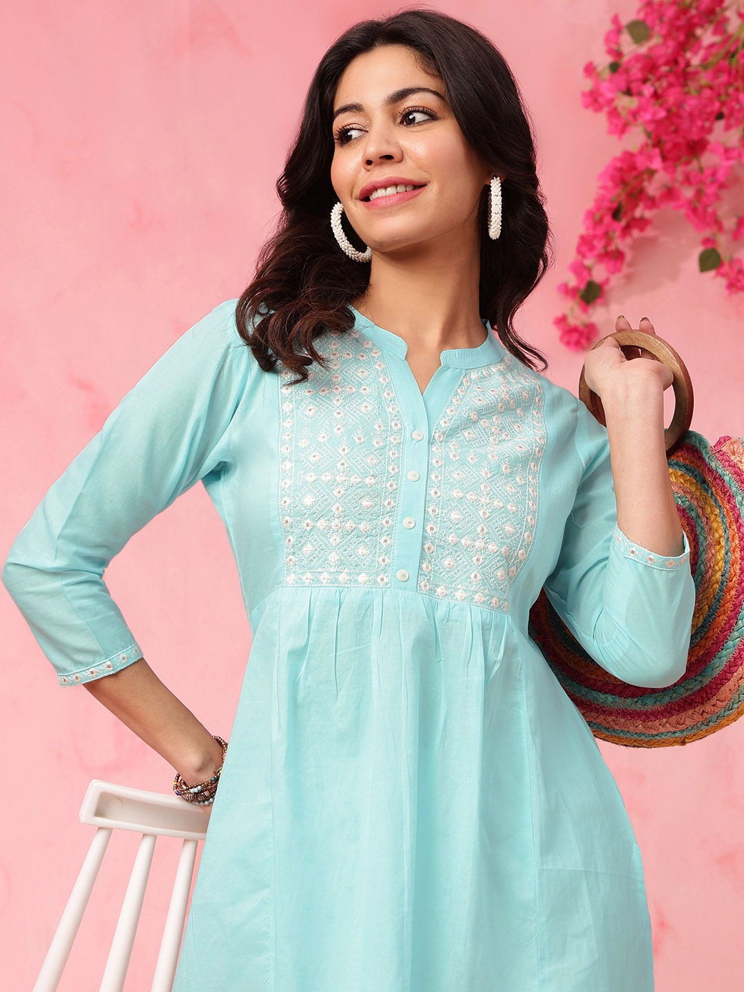 

Anouk Women Kurta, Blue