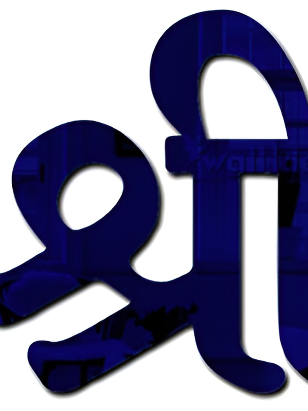 

Wall1ders Blue 3 Pieces Om Shree Ganesh 3D Mirror Wall Stickers