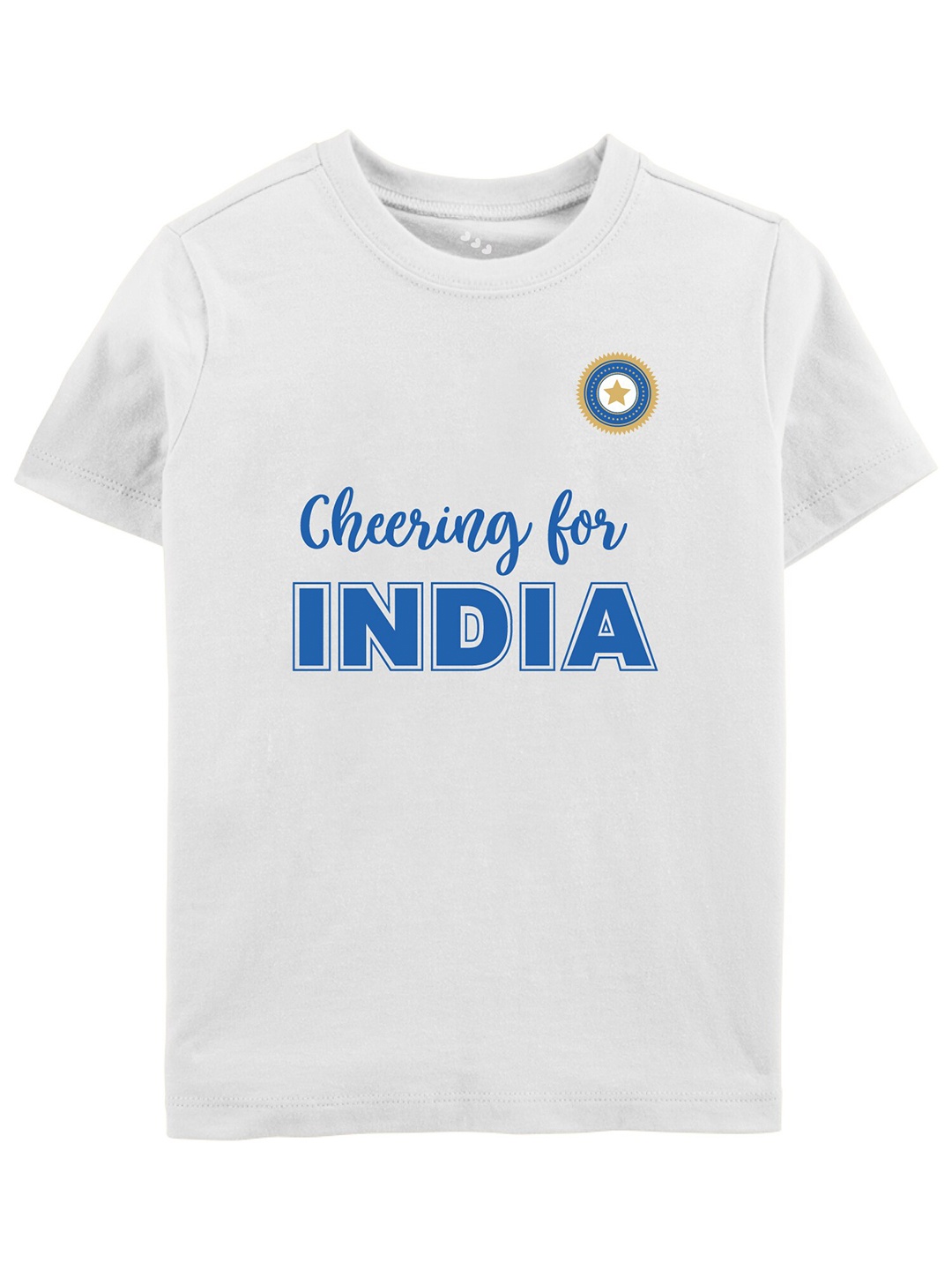 

Zeezeezoo Kids Typography Printed Applique T-shirt, White