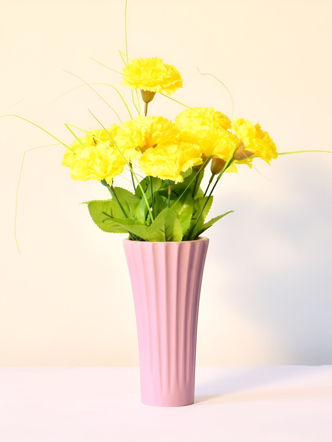 

Morcee Purple Textured Ceramic Longitude Vase