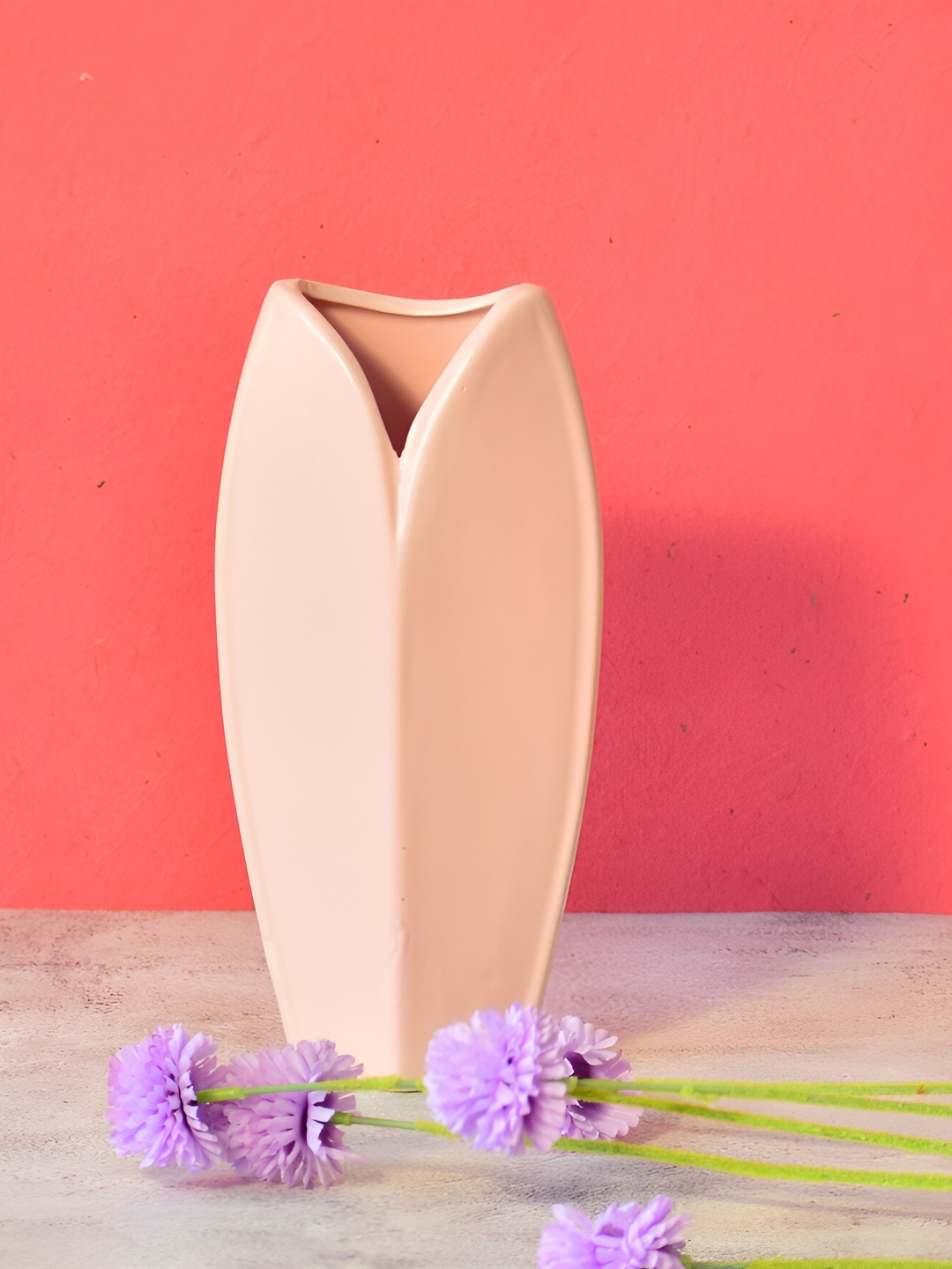 

Morcee Pink Large Collar Ceramic Vase