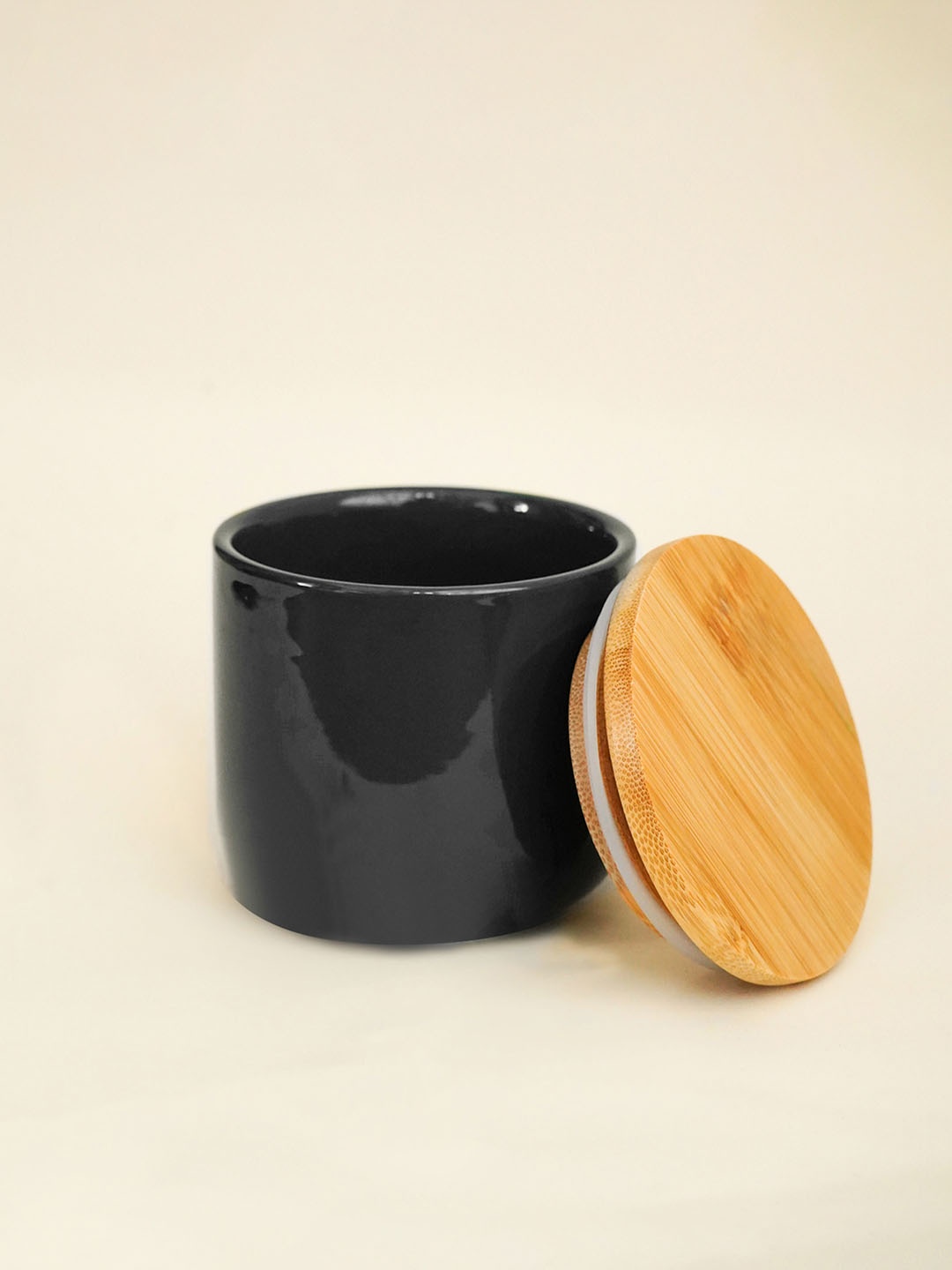 

Ekhasa Black & Brown Ceramic Food Container 260 ml