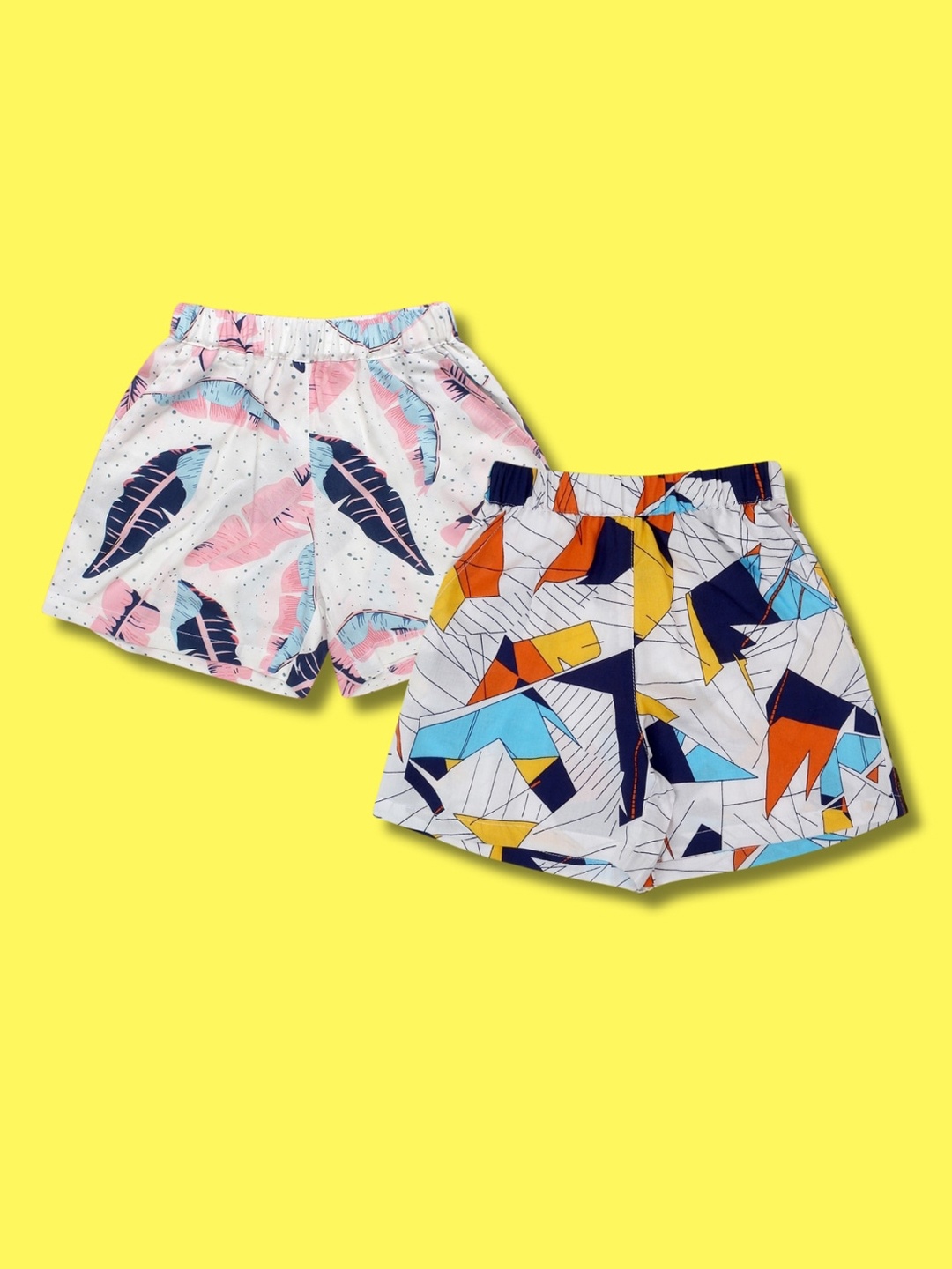 

Superminis Boys Pack Of 2 Printed Mid-Rise Relaxed Fit Shorts, Pink