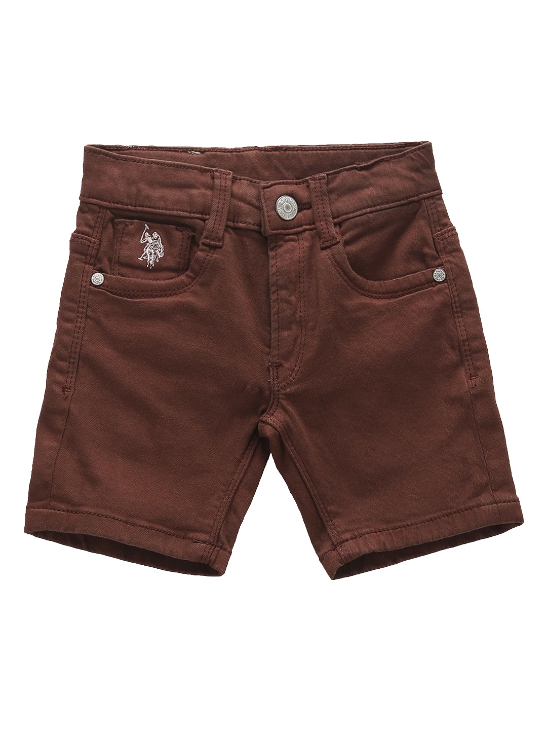 

U.S. Polo Assn. Kids Boys Outdoor Denim Shorts, Brown