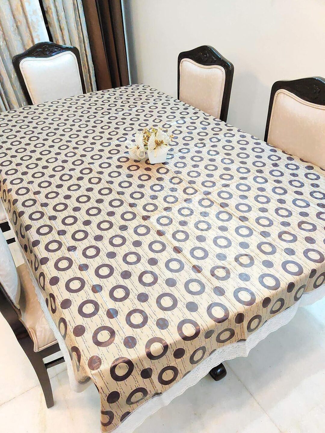 

CASA-NEST Multicoloured Plastic 6-Seater Table Cover, Multi