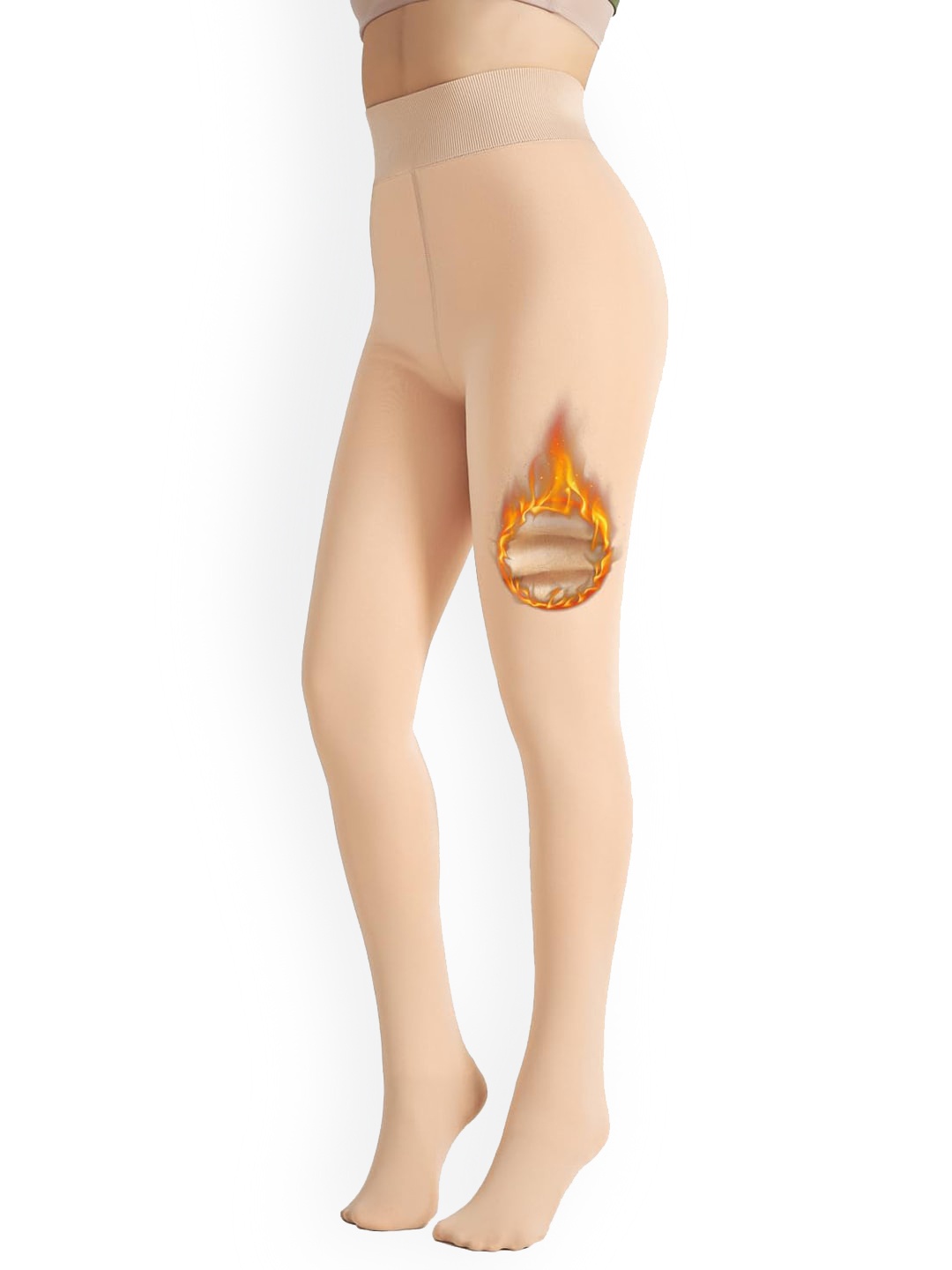 

Krelin High Waist 4-Way Stretch Stockings, Nude