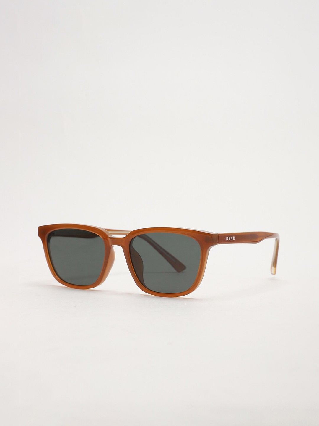 

THE BEAR HOUSE Men Wayfarer Sunglasses BSG-MANDAL-OR, Brown