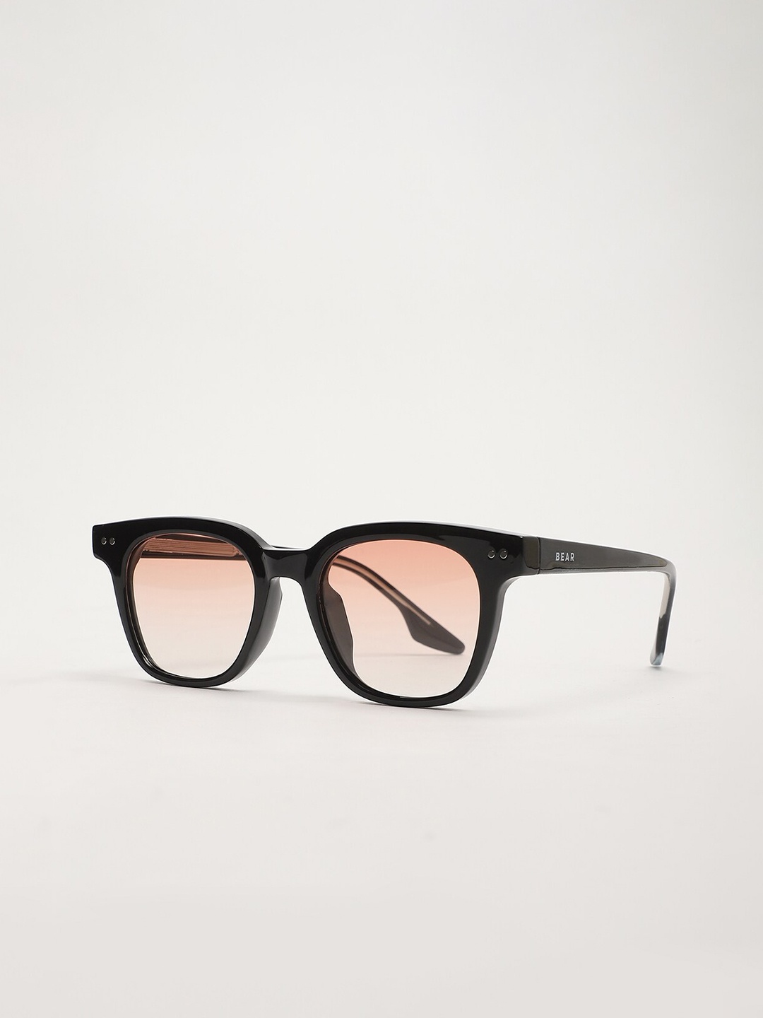 

THE BEAR HOUSE Men Rectangle Sunglasses BSG-BRONNO-BK, Brown