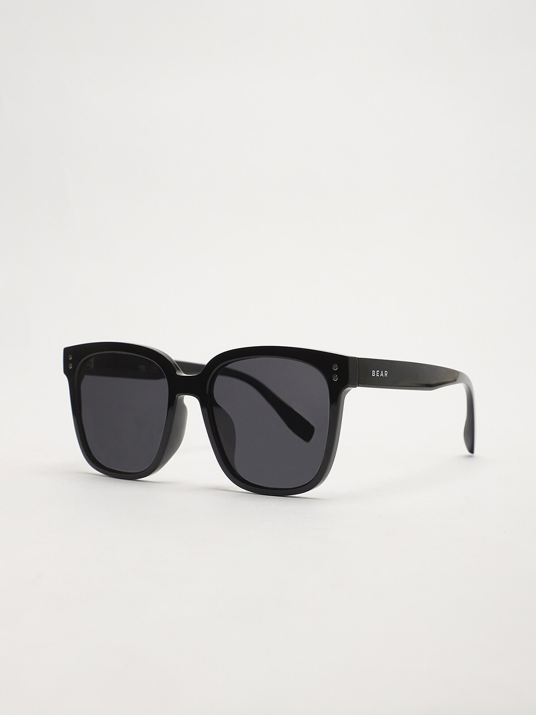

THE BEAR HOUSE Men Oversized Sunglasses BSG-JESS-BK, Black