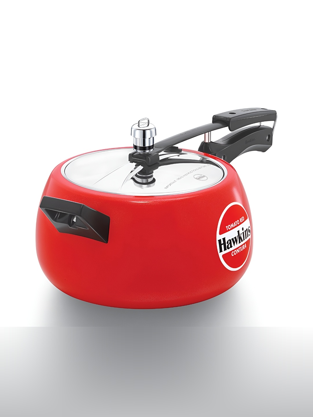 

Hawkins Silver-Toned Tomato Red Contura Pressure Cooker 5L