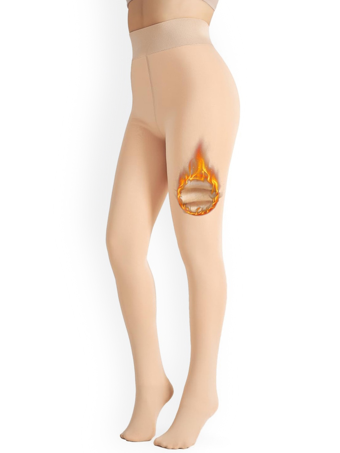 

VAGHBHATT Stretchable Thermal Stockings, Nude