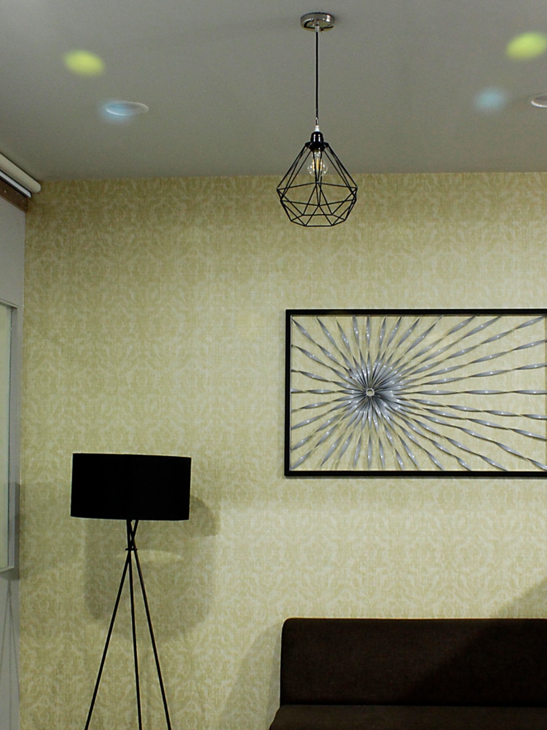 

Craftter Black Abstract Dimond Metal Contemporary Self Assembly Ceiling Lamps