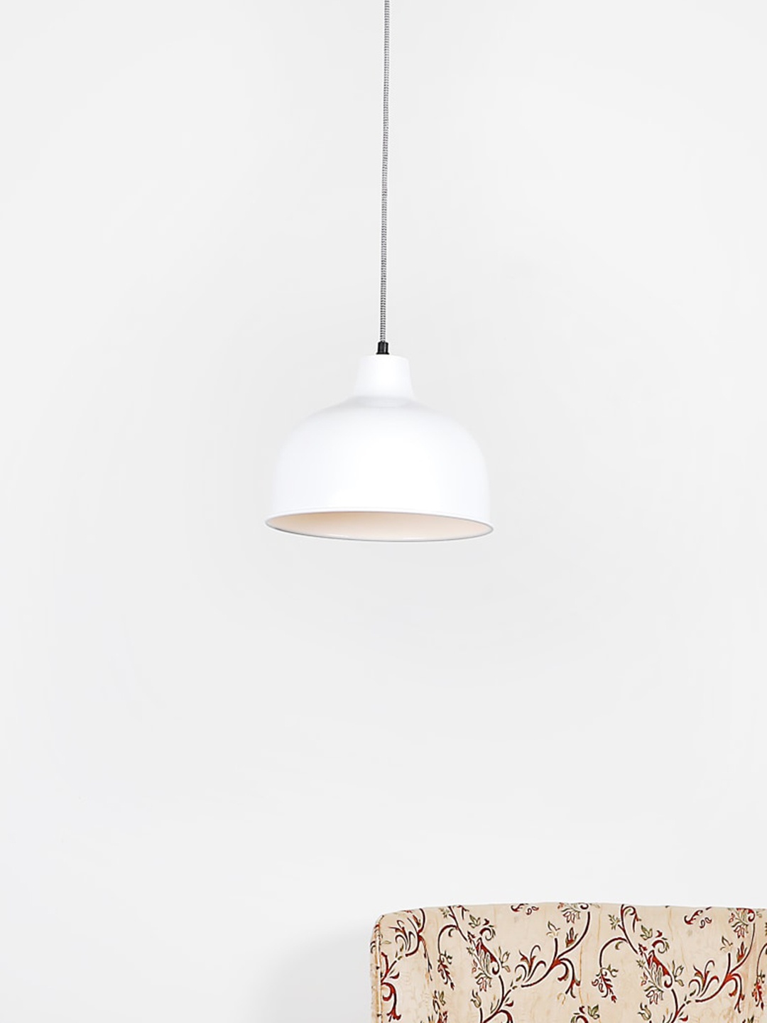 

Craftter White Semi-sphere Metal Pendant Contemporary Self Assembly Ceiling Lamp