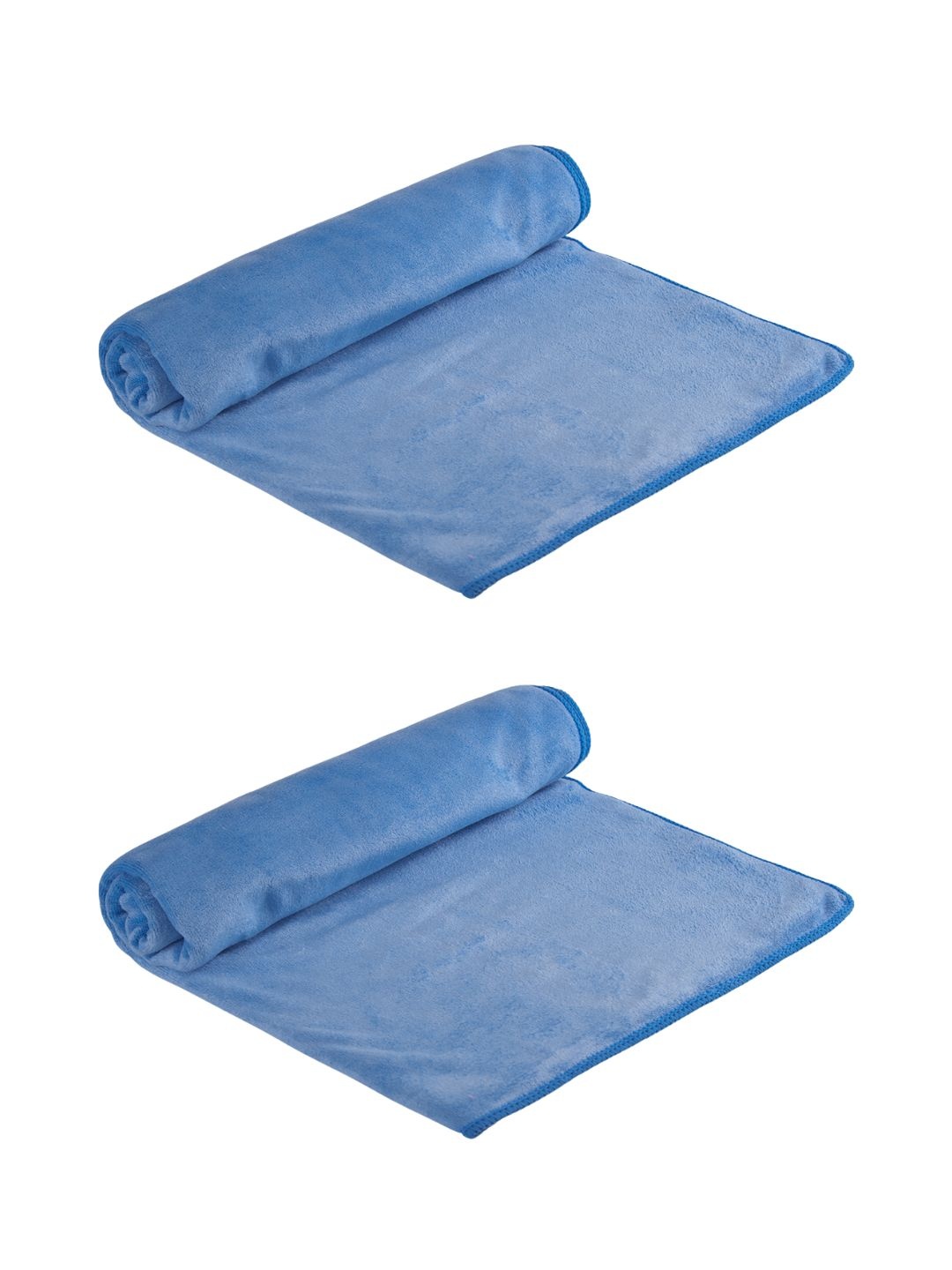 

Aura 2 Pieces Blue Microfiber 400 GSM Absorbent Ultra Soft Anti-Fade Bath Towels