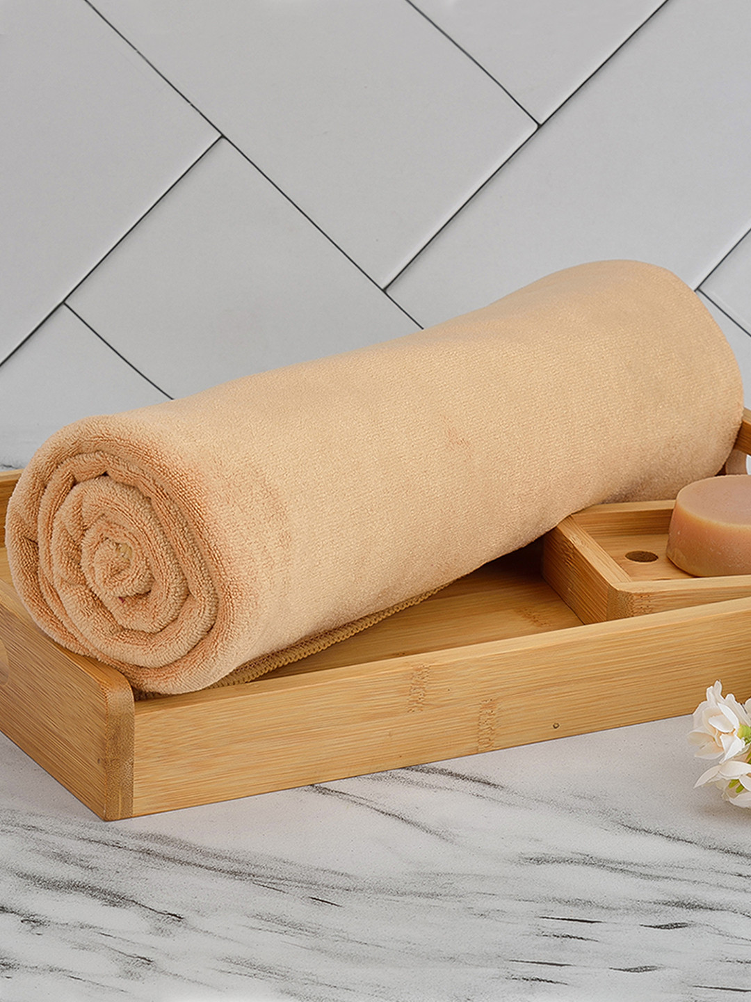 

Aura Beige Premium Absorbent UltraSoft Anti-Fade Hand Towel