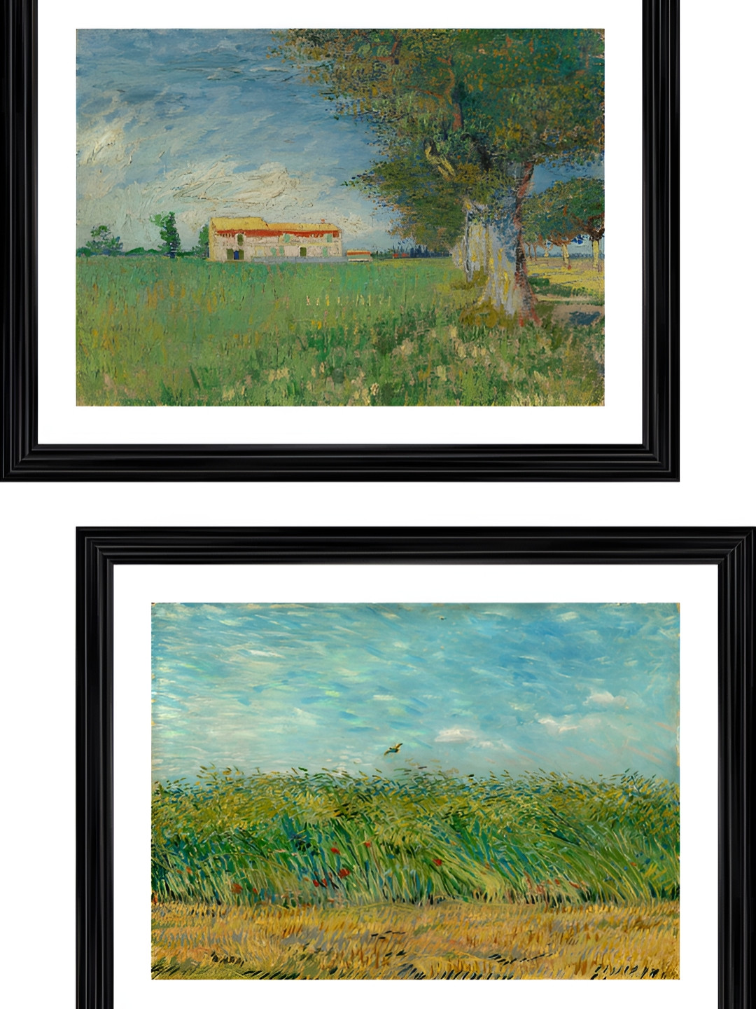 

Adventures India Black & Green 2 Pieces Floral Wooden Paintings Wall Art