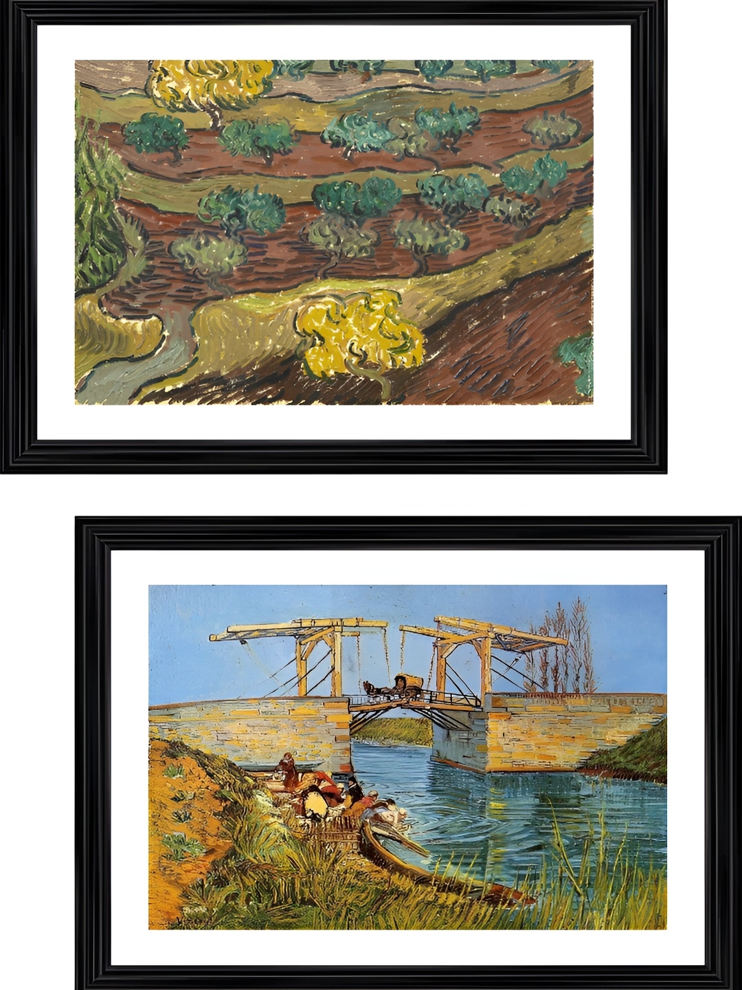 

Adventures India Blue & Green 2 Piece Wood Other Wall Paintings