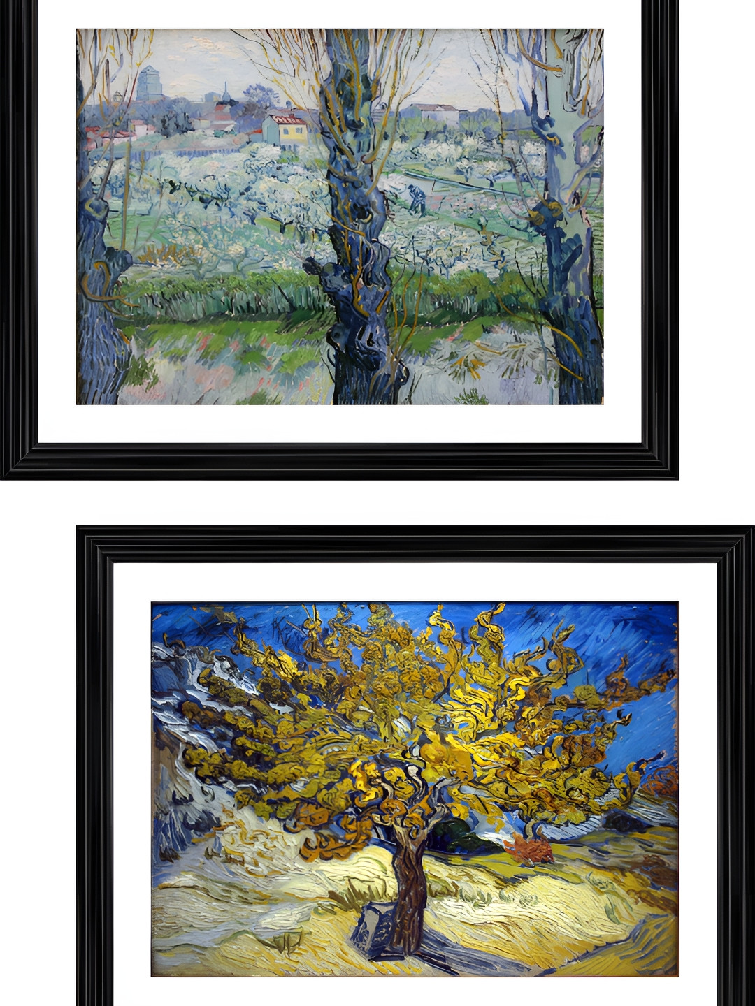 

Adventures India Yellow & Blue 2 Pieces Wooden Painting Wall Art