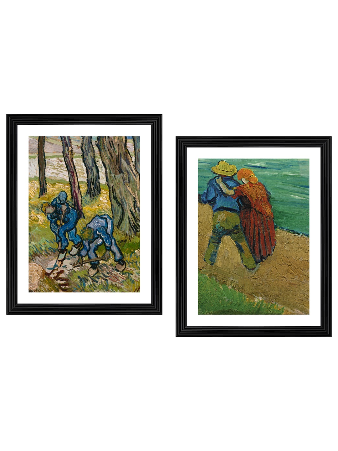 

Adventures India Green & Beige 2 Piece Wooden Paintings Wall Art