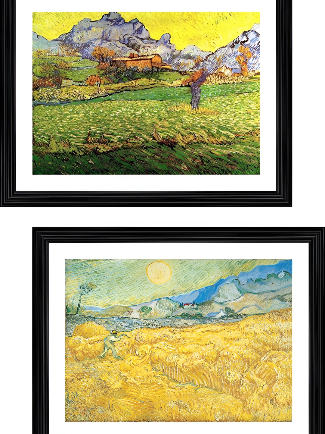 

Adventures India Yellow & Green 2 Pieces Wooden Painting Wall Art