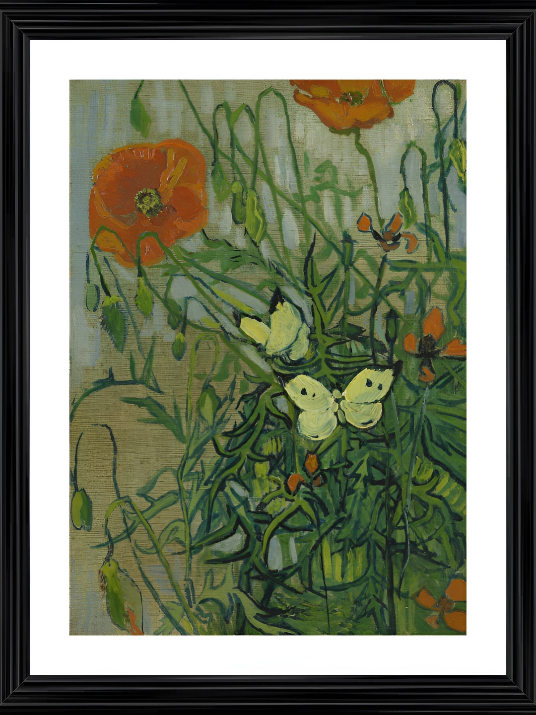 

Adventures India Black & Red Wooden Floral and Botanical Paintings Wall Art