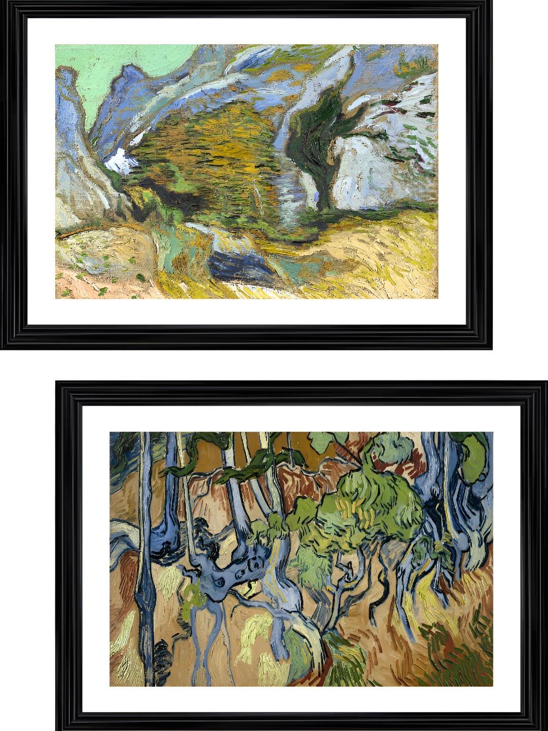 

Adventures India Green & Blue 2 Pieces Wooden Wall Arts