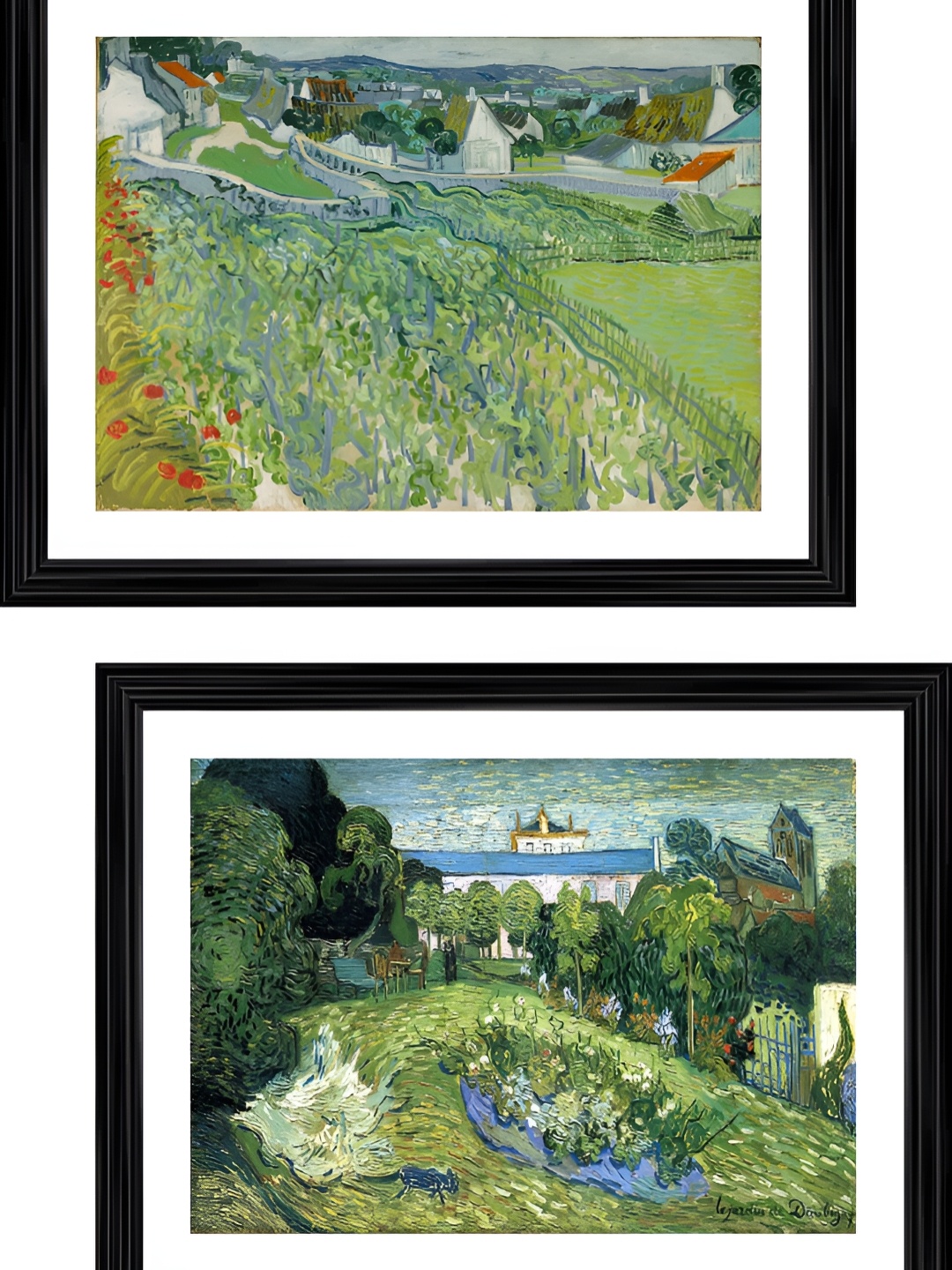 

Adventures India Green & Yellow 2 Pieces Wooden Painting Wall Art