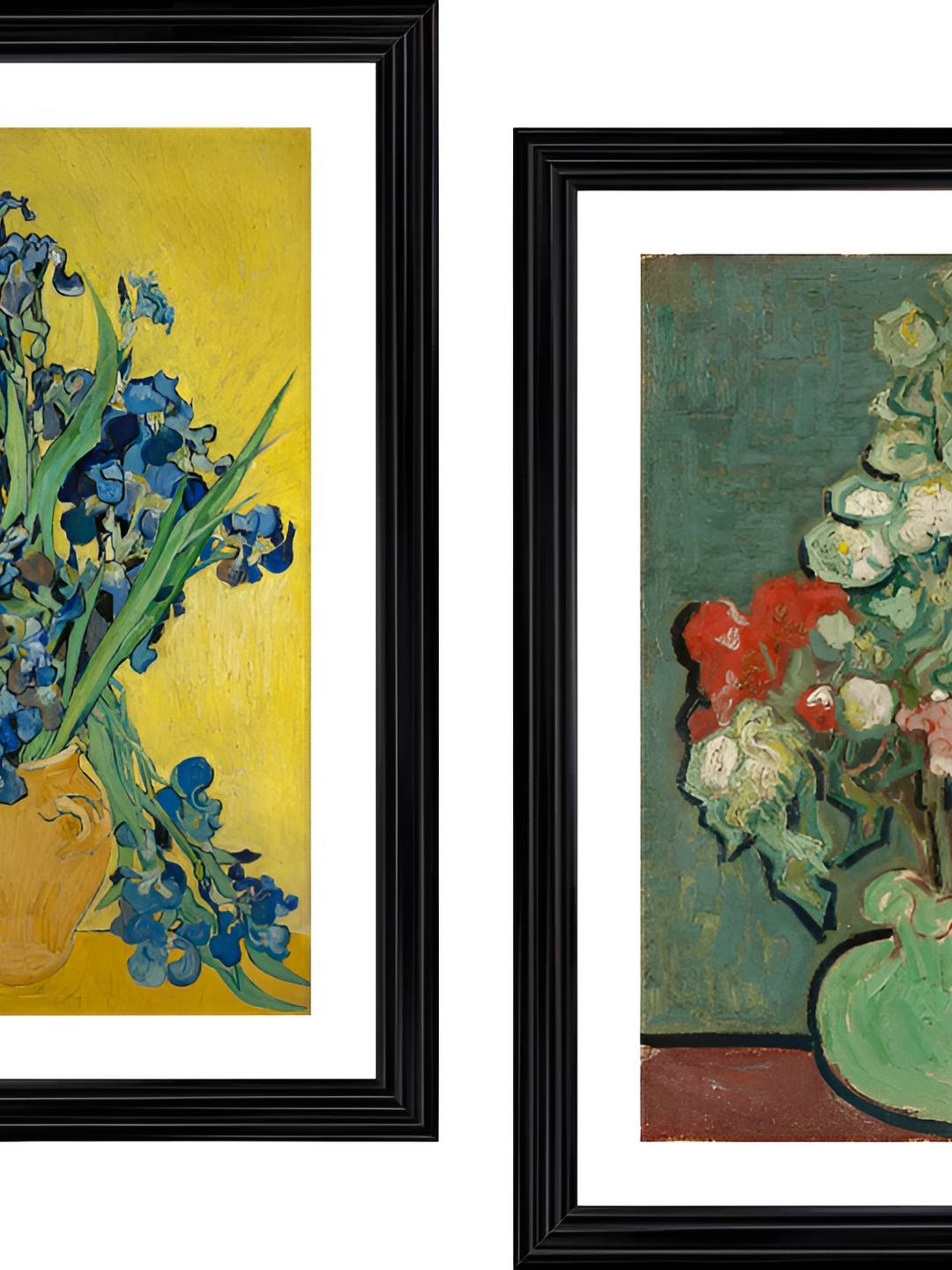 

Adventures India Green & Yellow 2 Pieces Wooden Floral Painting Wall Arts