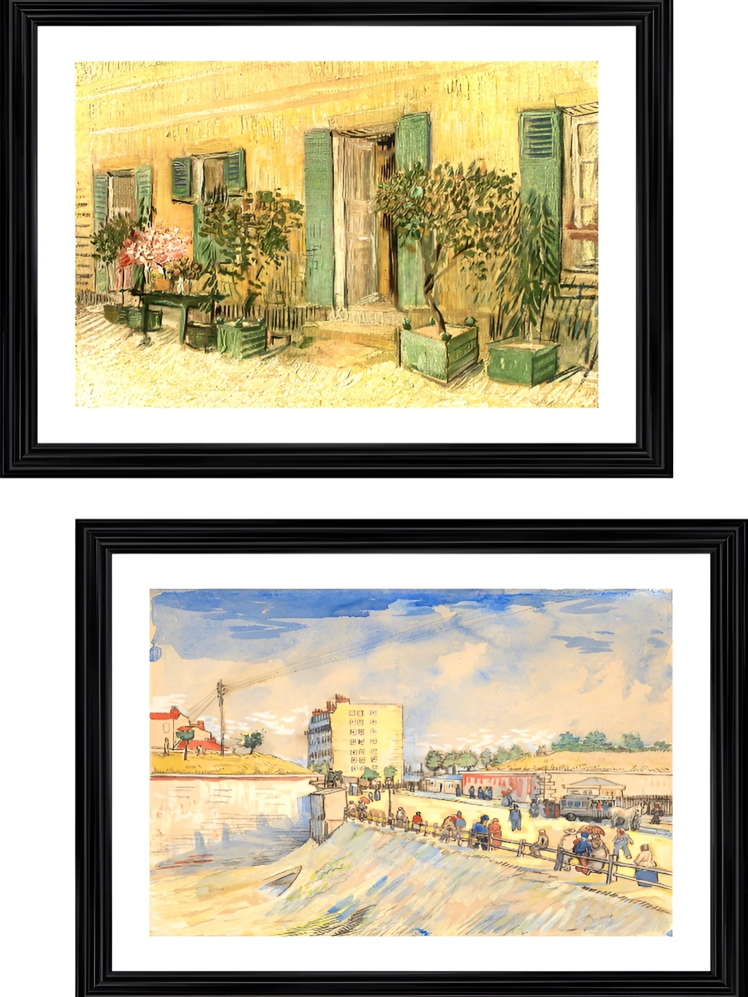 

Adventures India Black & Cream 2 Pieces Wooden Wall Arts