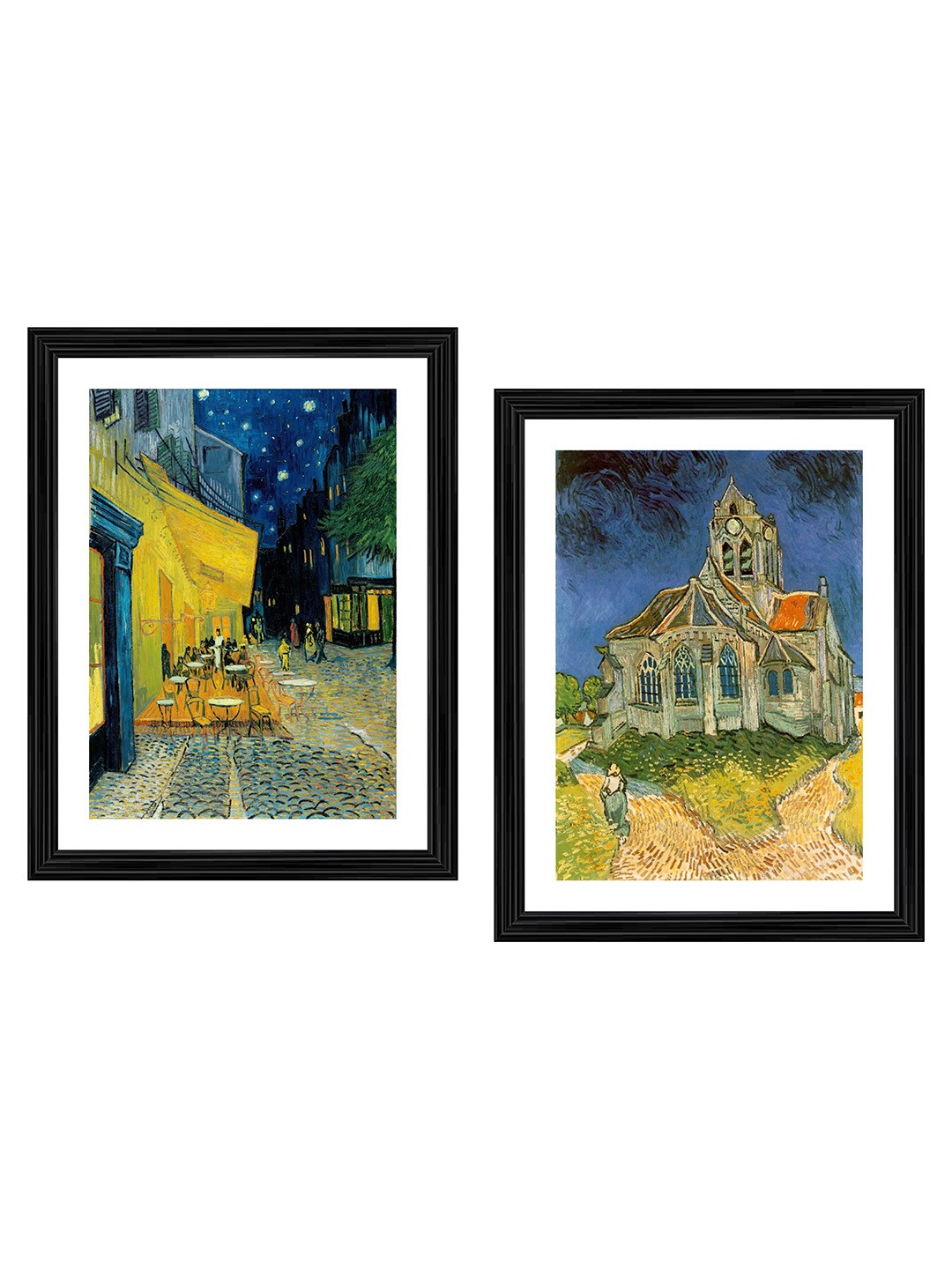 

Adventures India Black & White 2 Pieces Wooden Paintings Wall Art