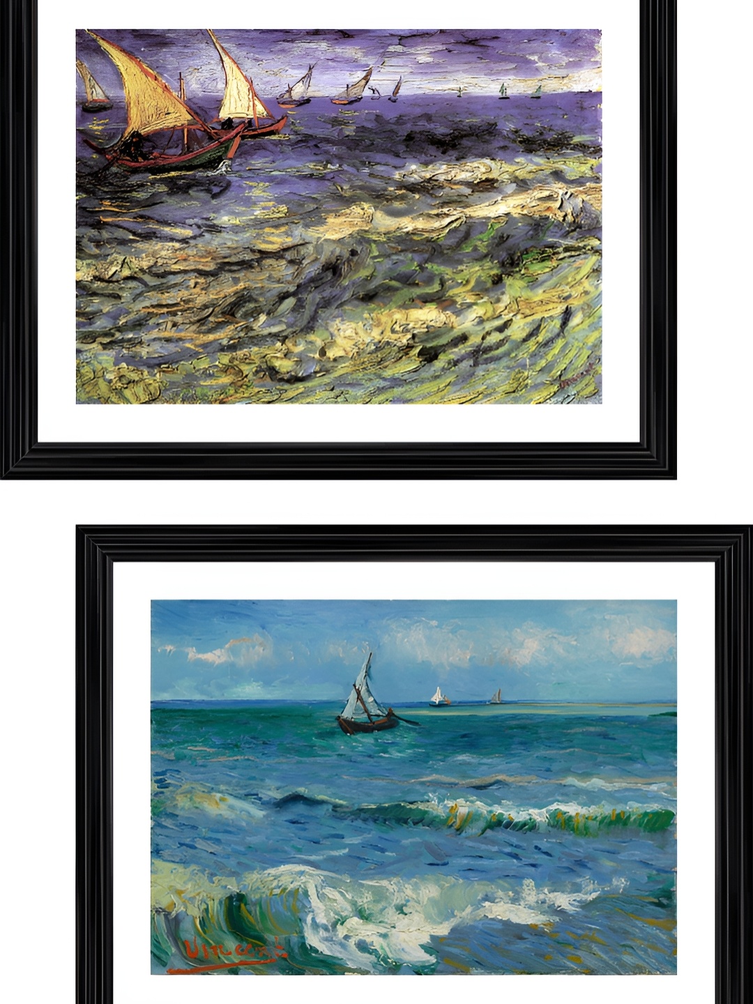 

Adventures India Blue & Green 2 Pieces Wooden Painting Wall Art