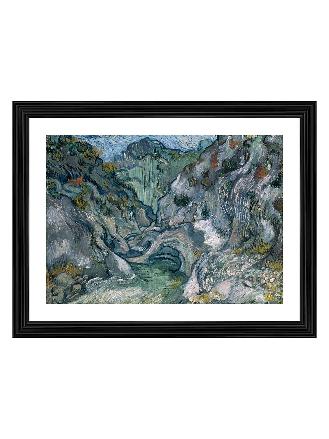 

Adventures India Black & Grey Wooden Painting Wall Art
