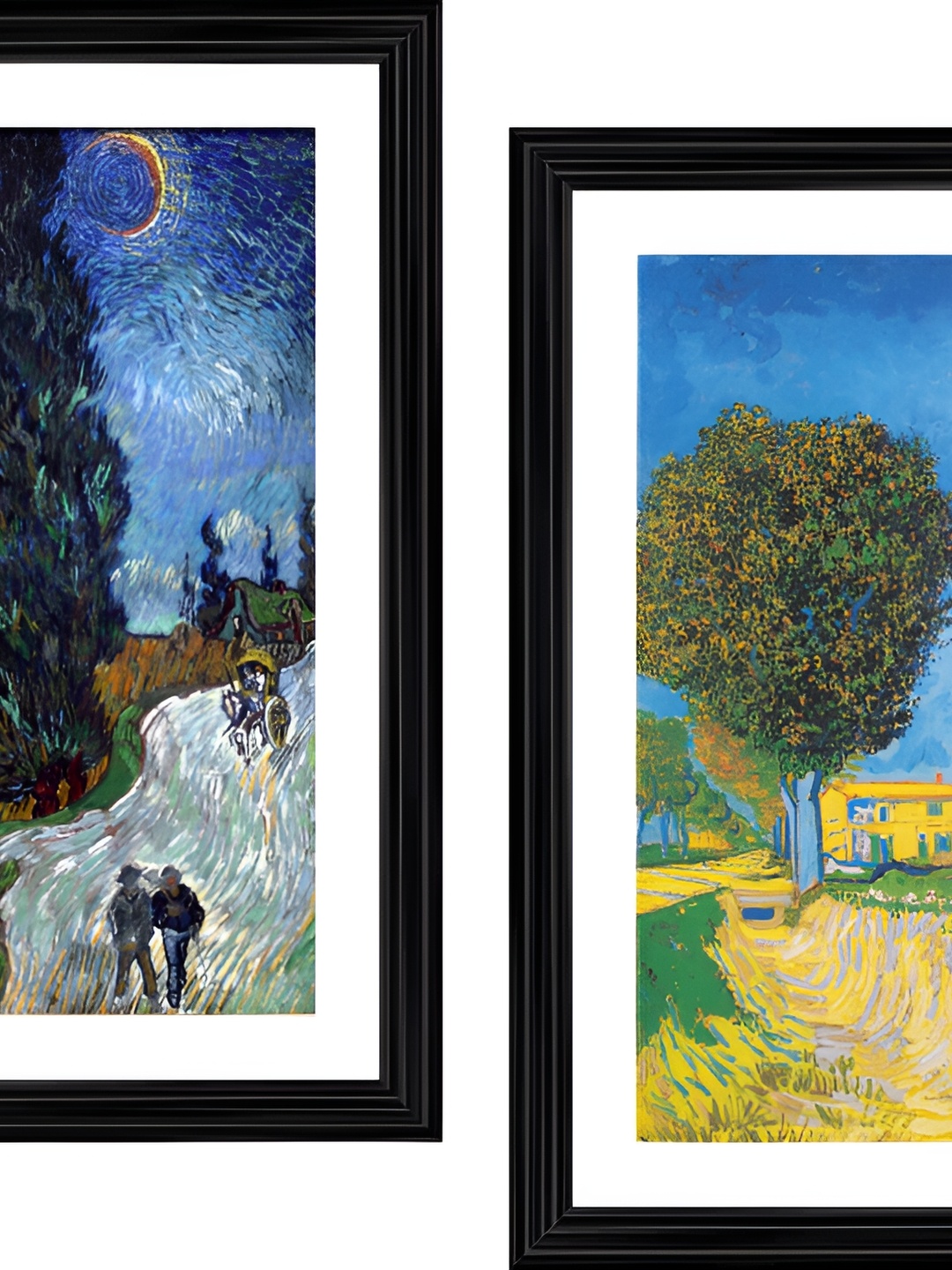 

Adventures India Blue & Yellow 2 Pieces Wooden Painting Wall Arts