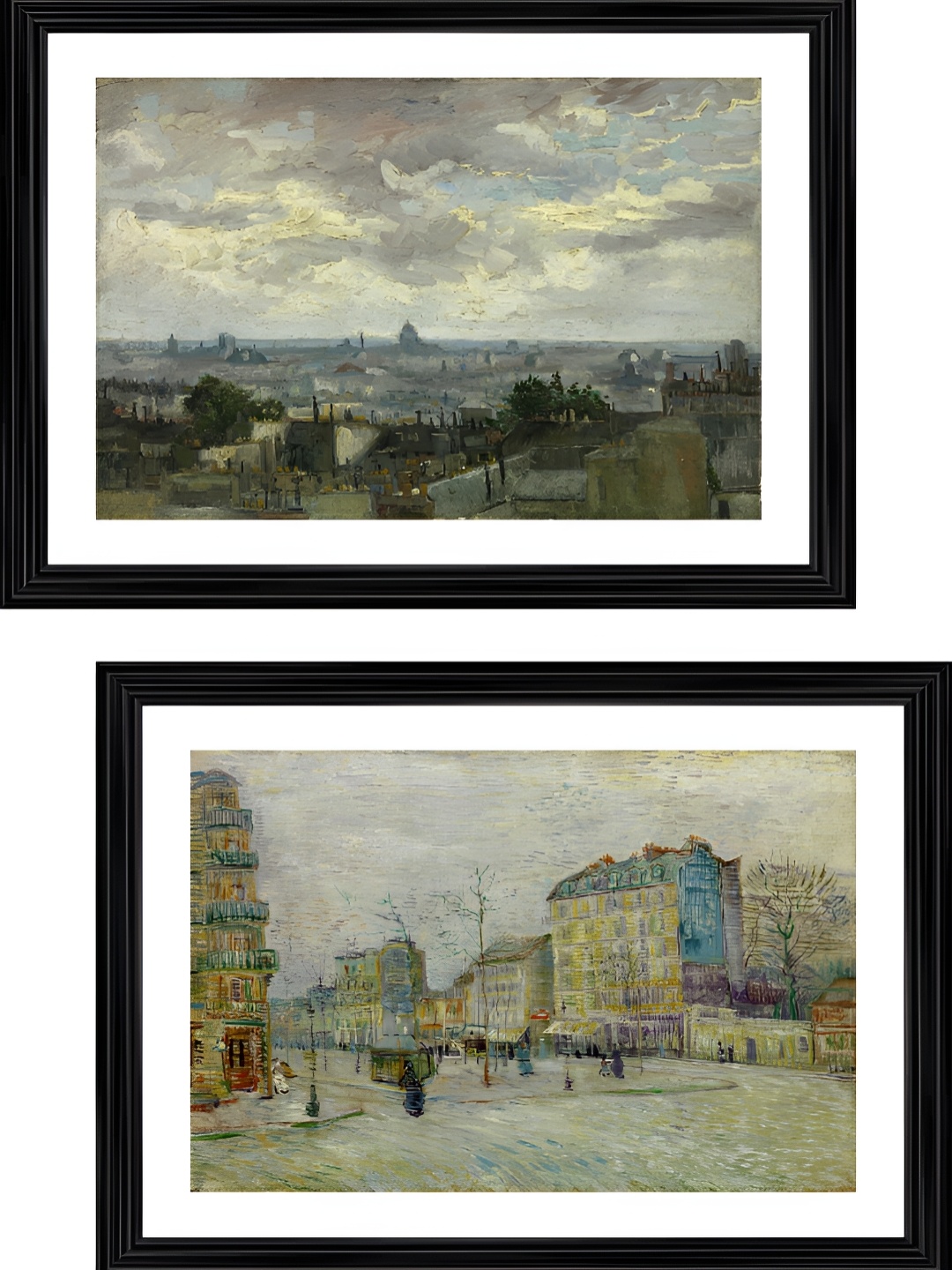 

Adventures India White & Grey 2 Pieces Wooden Painting Wall Art