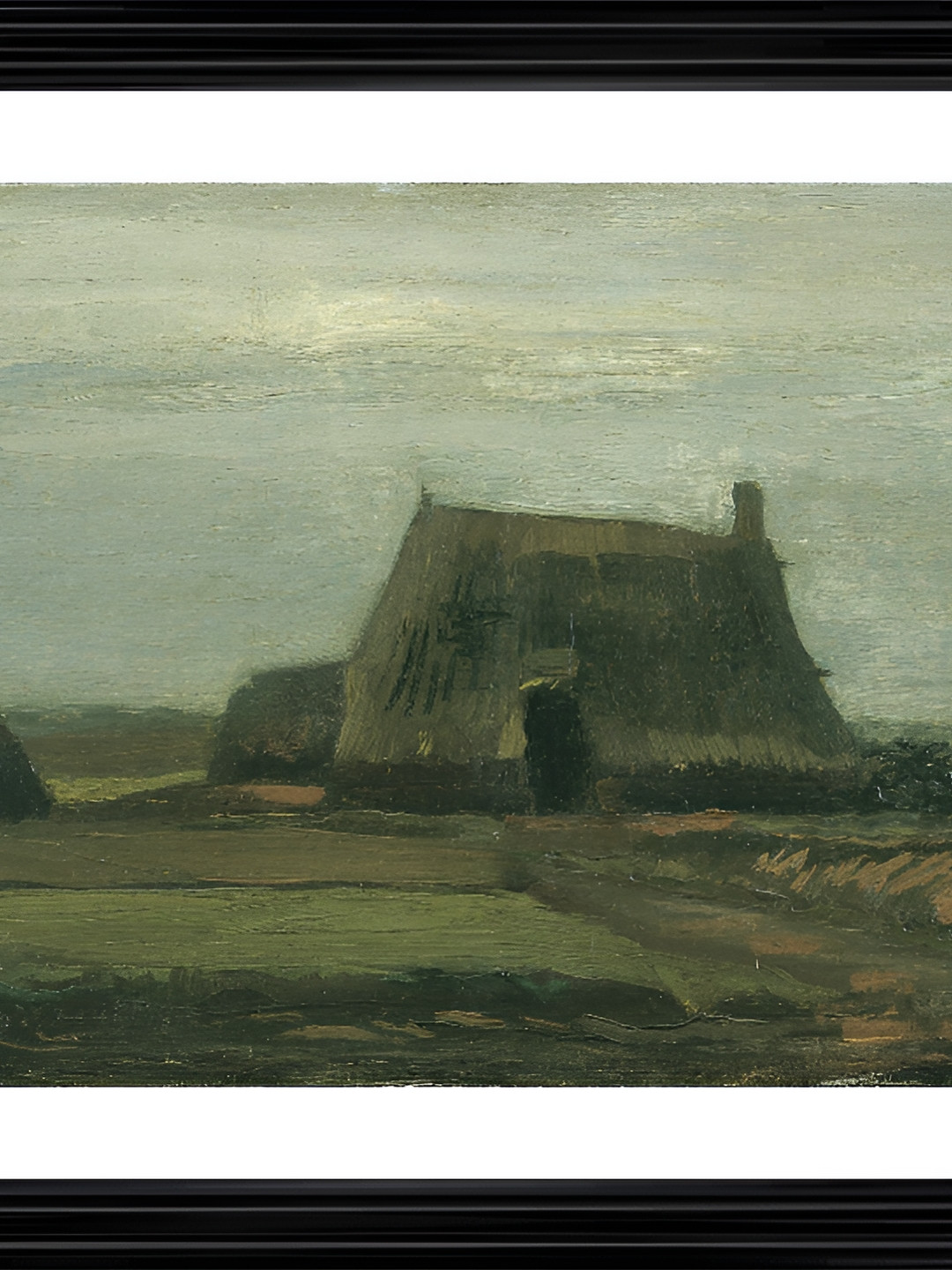 

Adventures India Black & Green Wooden Painting Wall Art