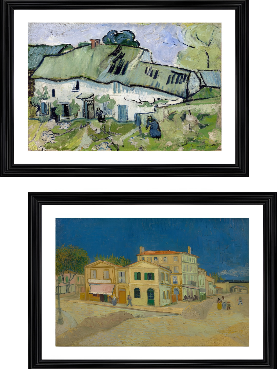 

Adventures India Black & White 2 Piece Wooden Paintings Wall Art