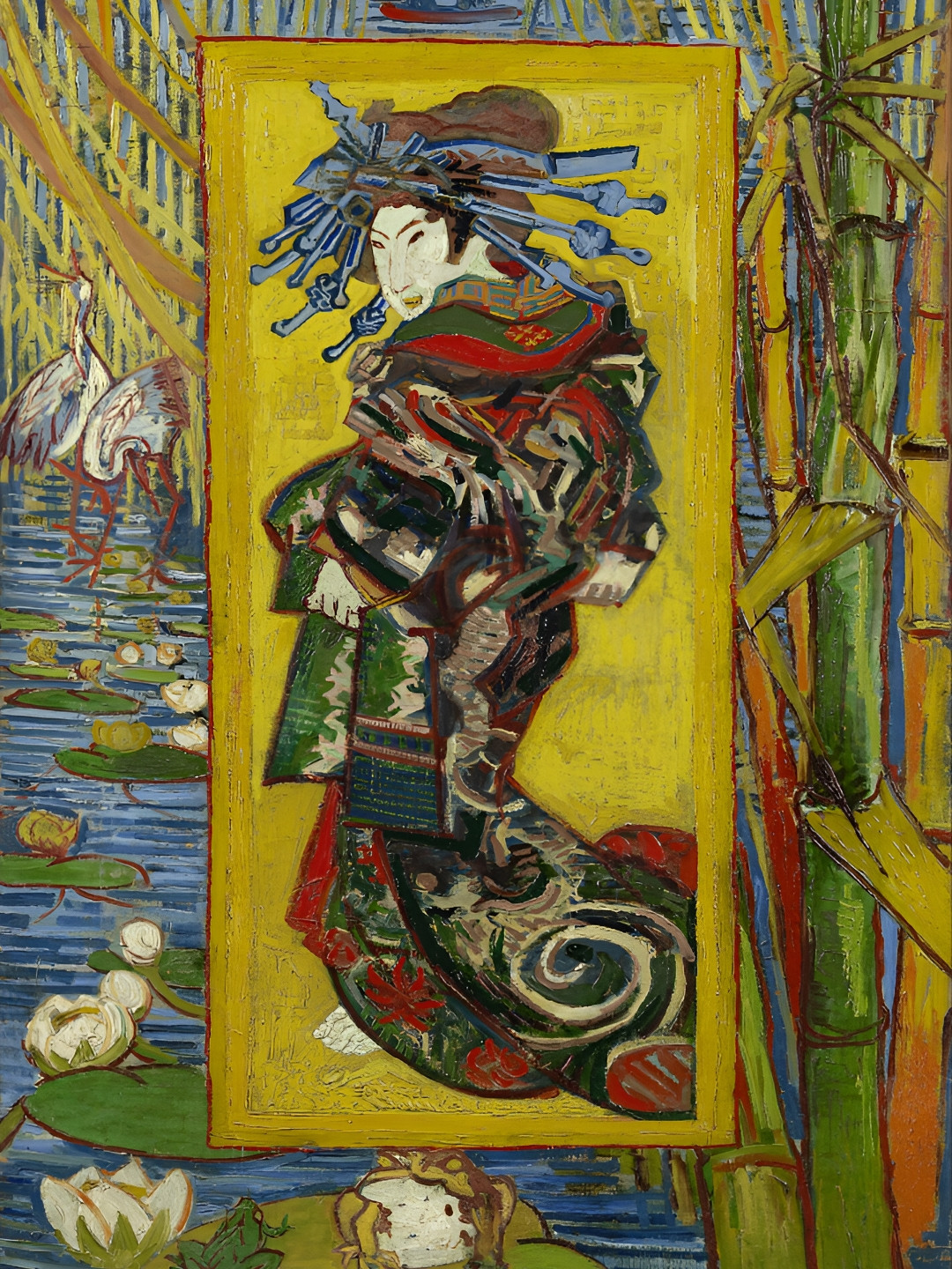 

Adventures India Gold-Toned & Green Wooden Courtesan (after Eisen) (1887) - Wall Paintings