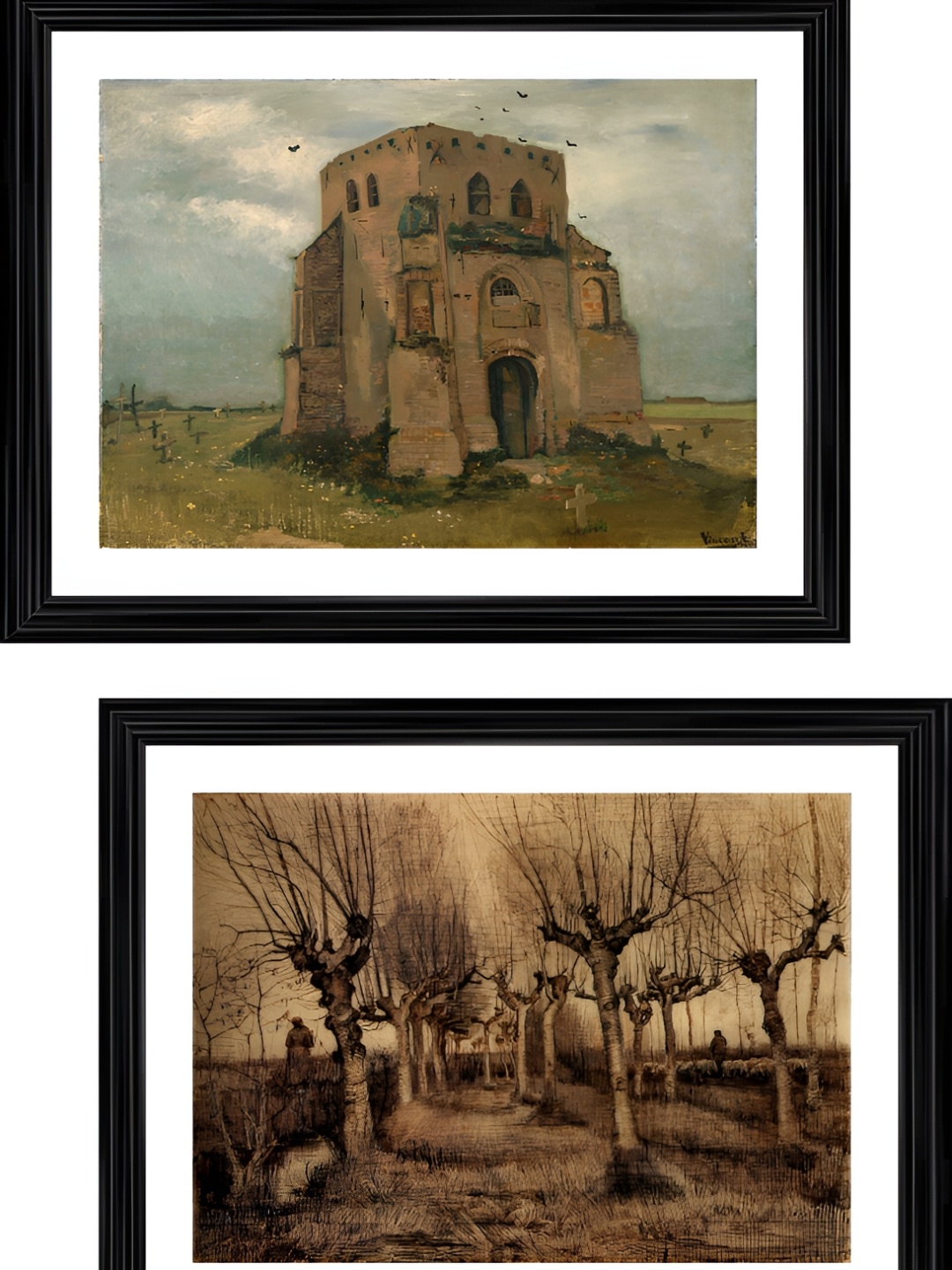 

Adventures India White & Brown 2 Pieces Wooden Wall Art