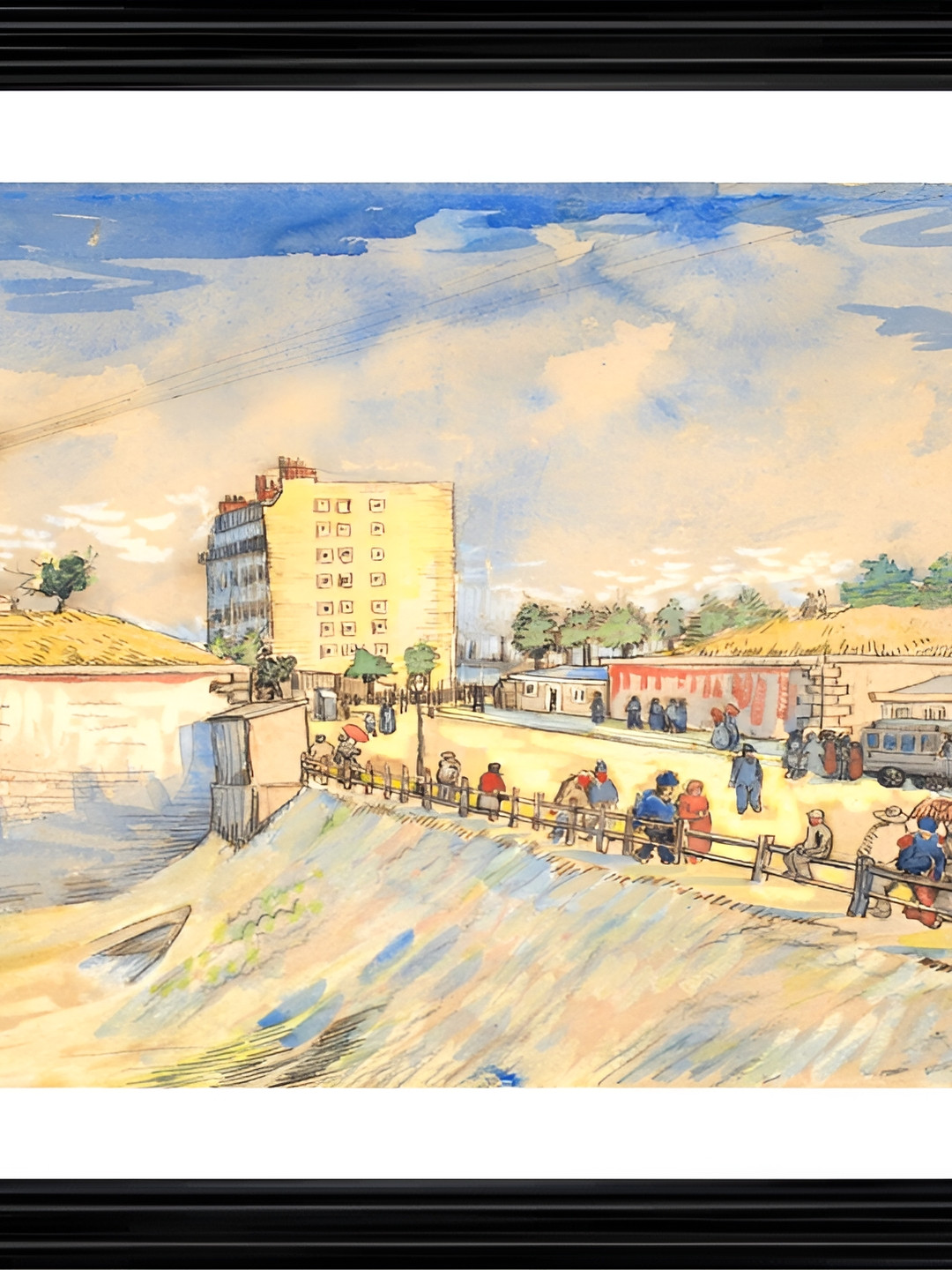 

Adventures India Blue & Cream-Coloured Wooden Other Painting Wall Art