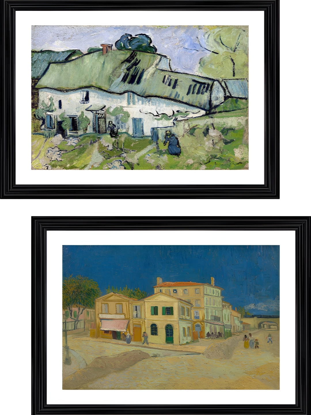 

Adventures India Blue & Beige 2 Pieces Wooden Abstract Printed Wall Paintings